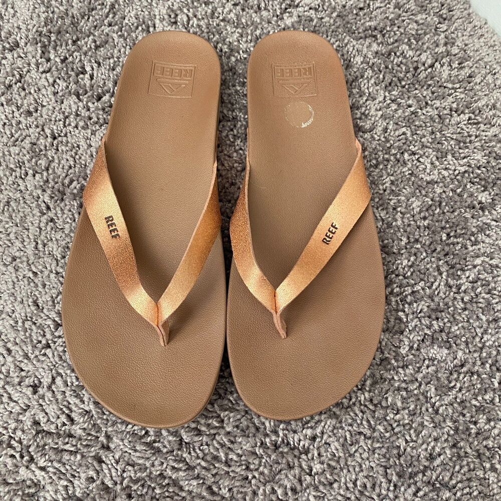 REEF Tan Casual Comfort Everyday Beach Summer Resort Wear Flip‑Flop Sandals 10 - Picture 2 of 10